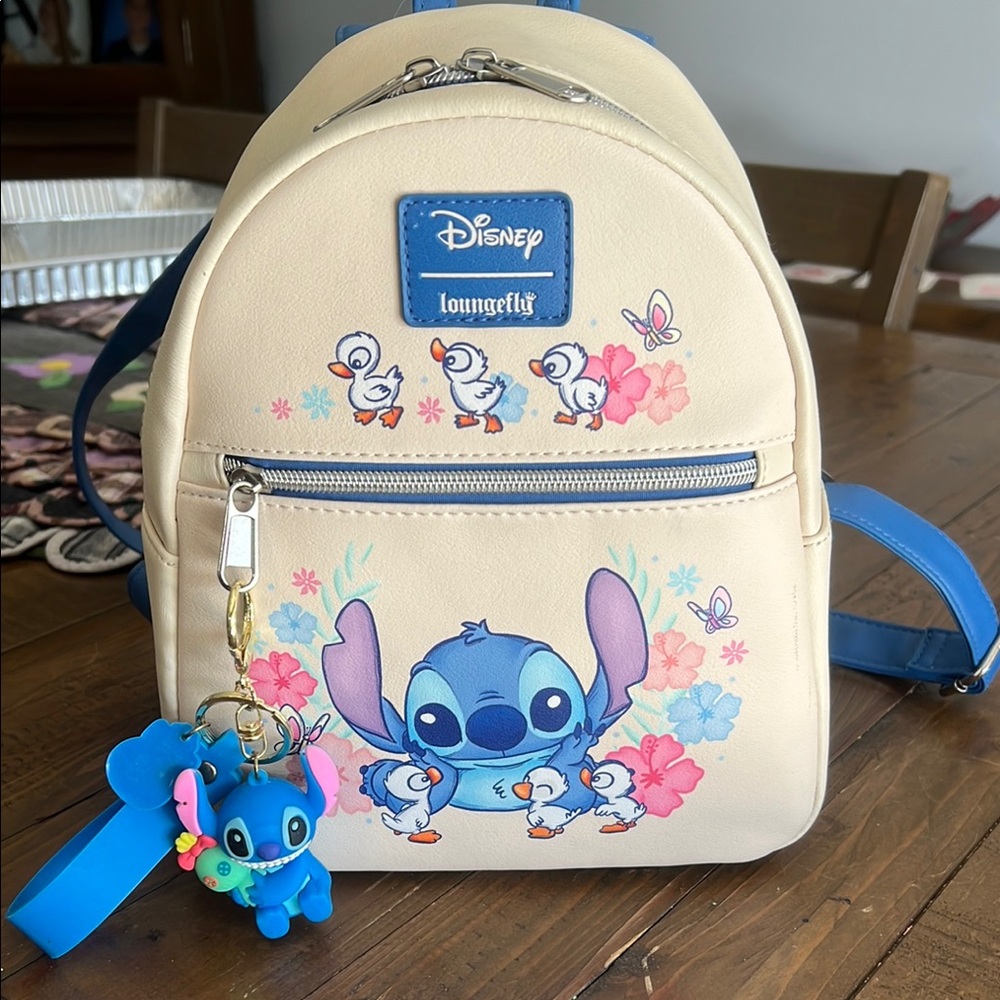 Loungefly Kids Backpack - Cream and Blue
